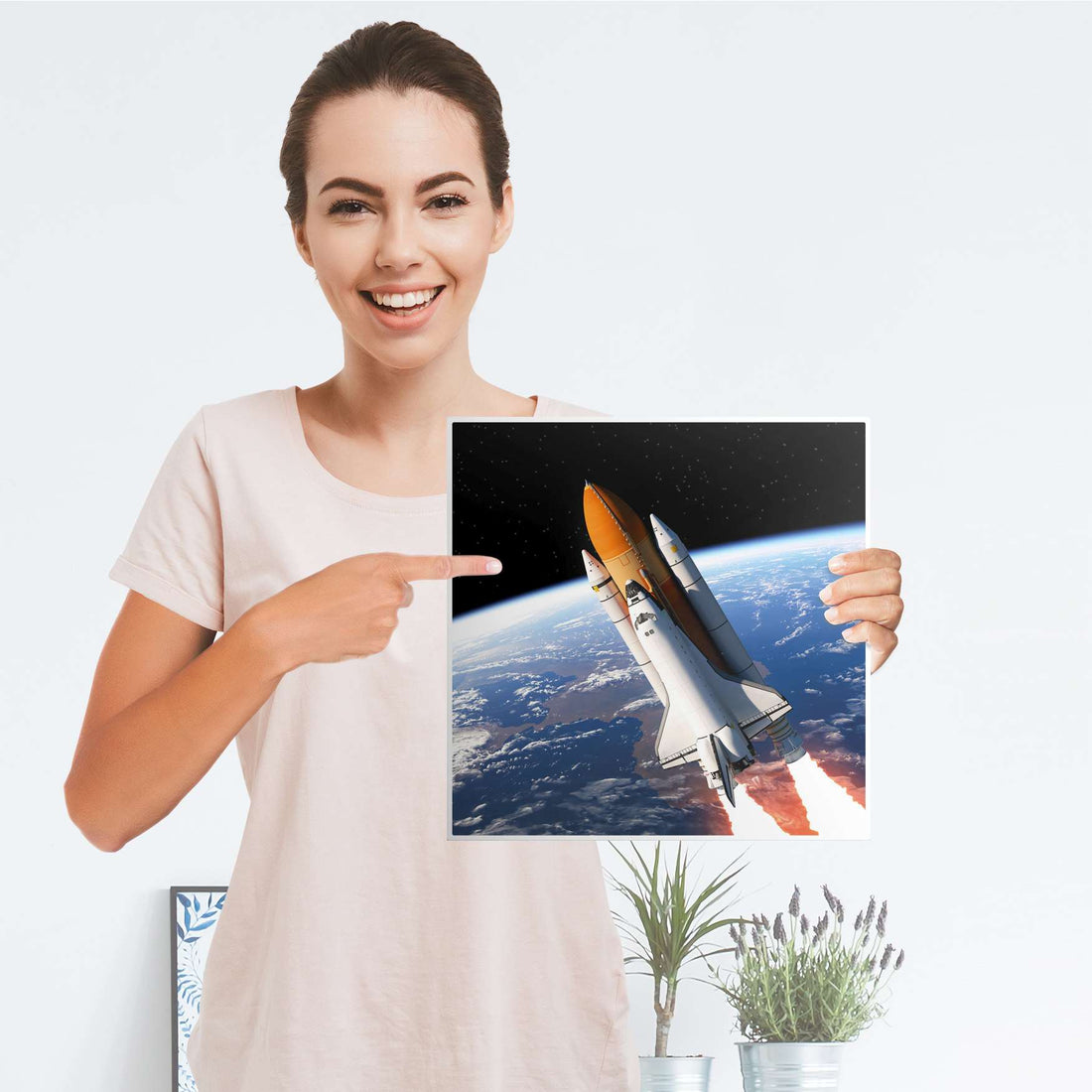 Klebefolie Space Traveller - IKEA Expedit Regal Tür einzeln - Folie