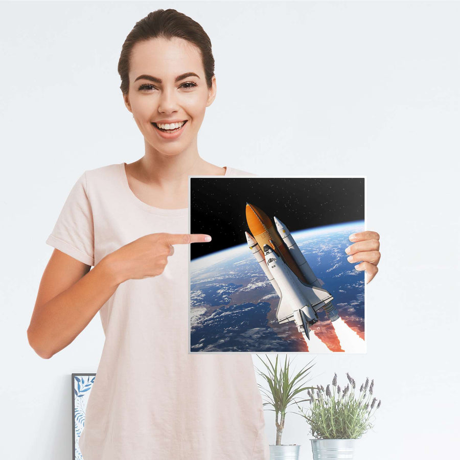 Klebefolie Space Traveller - IKEA Expedit Regal Tür einzeln - Folie