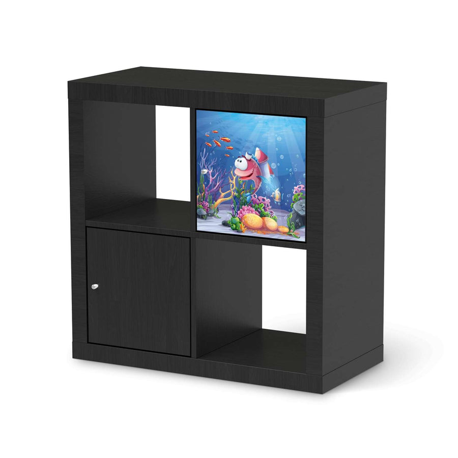 Klebefolie Bubbles - IKEA Expedit Regal Tür einzeln - schwarz