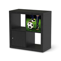 Klebefolie Fussballstar - IKEA Expedit Regal Tür einzeln - schwarz