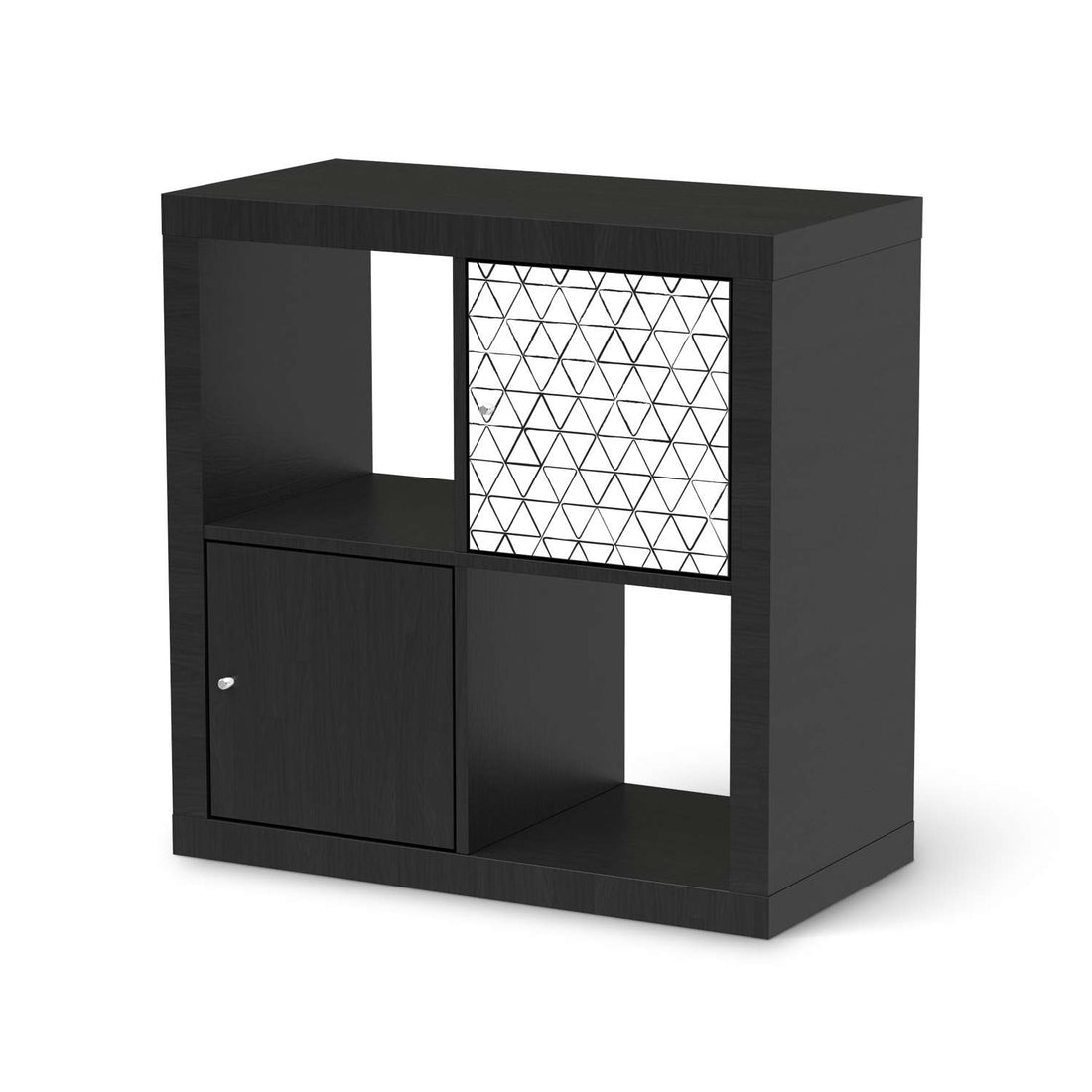Klebefolie Mediana - IKEA Expedit Regal Tür einzeln - schwarz