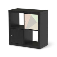 Klebefolie Pastell Geometrik - IKEA Expedit Regal Tür einzeln - schwarz