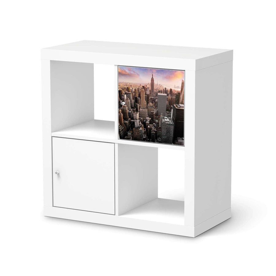Klebefolie Big Apple - IKEA Expedit Regal Tür einzeln  - weiss