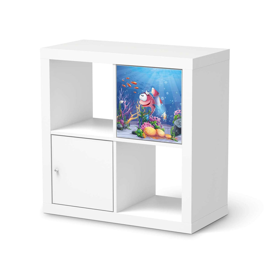 Klebefolie Bubbles - IKEA Expedit Regal Tür einzeln  - weiss