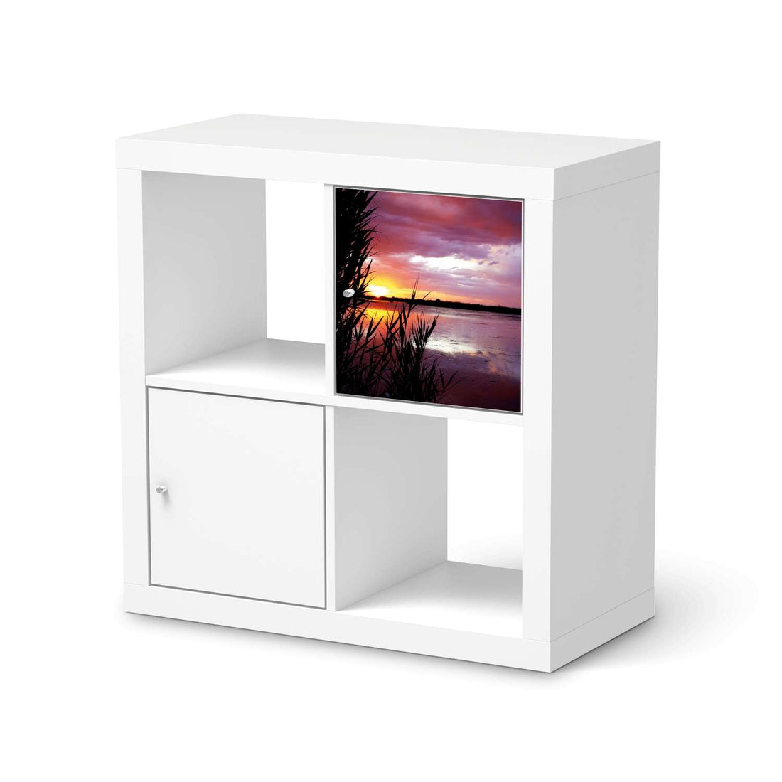 Klebefolie Dream away - IKEA Expedit Regal Tür einzeln  - weiss