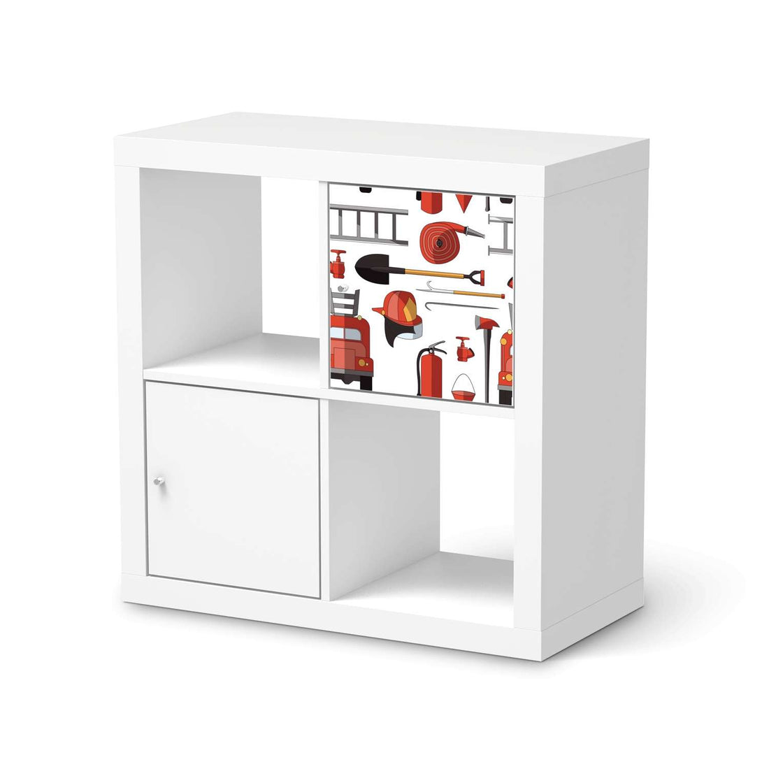 Klebefolie Firefighter - IKEA Expedit Regal Tür einzeln  - weiss