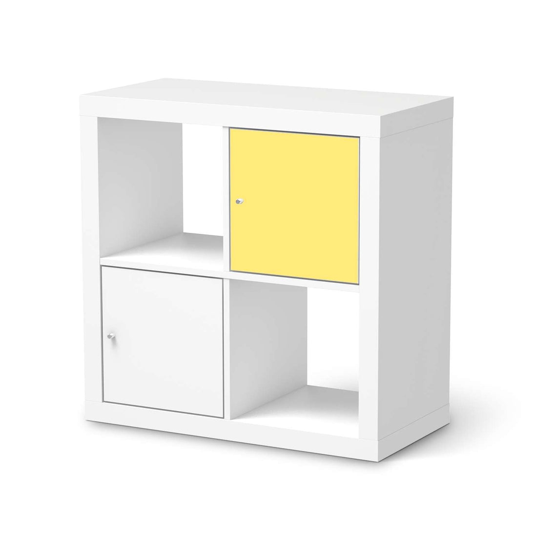 Klebefolie Gelb Light - IKEA Expedit Regal Tür einzeln  - weiss