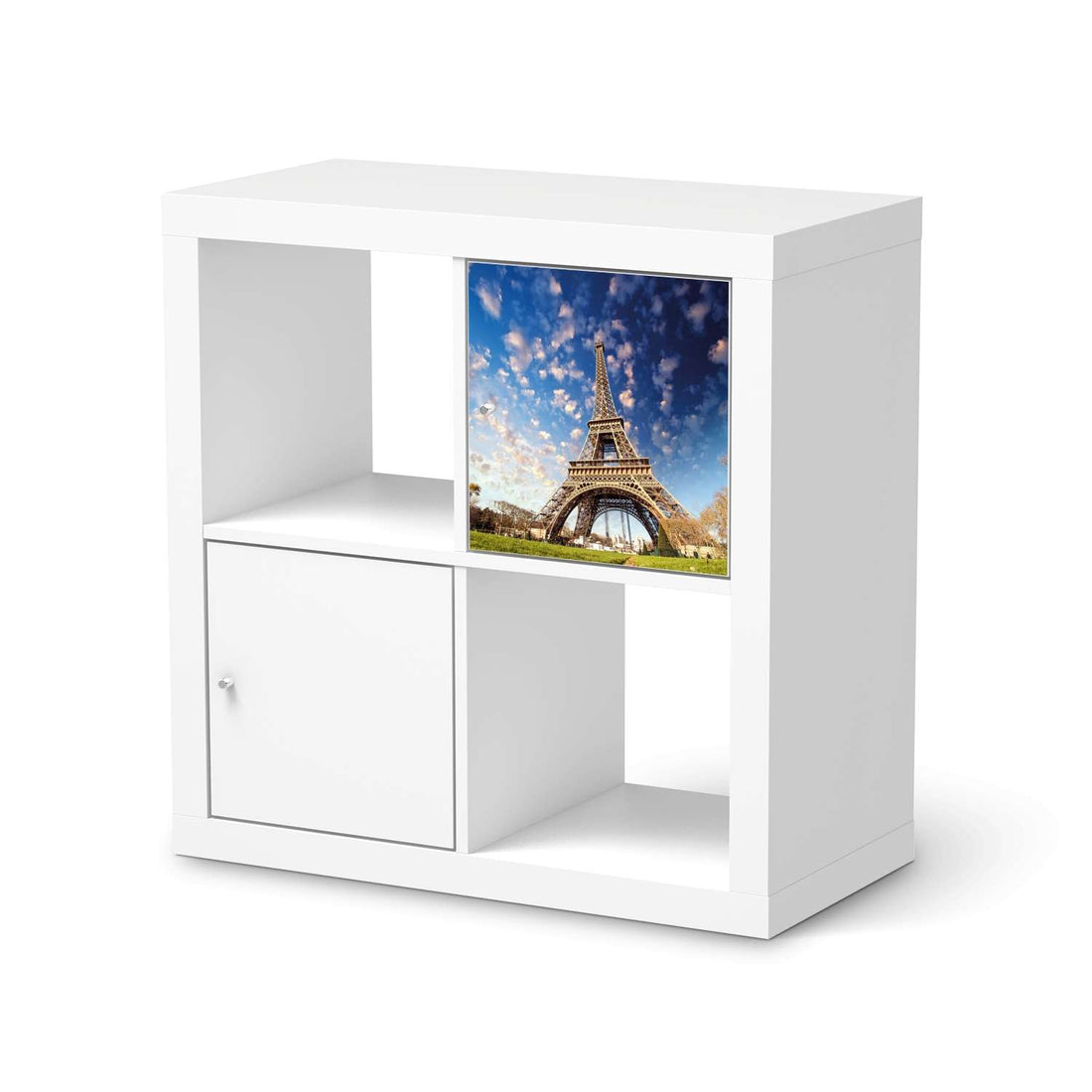 Klebefolie La Tour Eiffel - IKEA Expedit Regal Tür einzeln  - weiss
