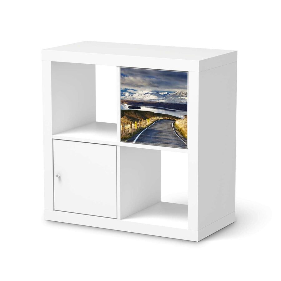 Klebefolie New Zealand - IKEA Expedit Regal Tür einzeln  - weiss