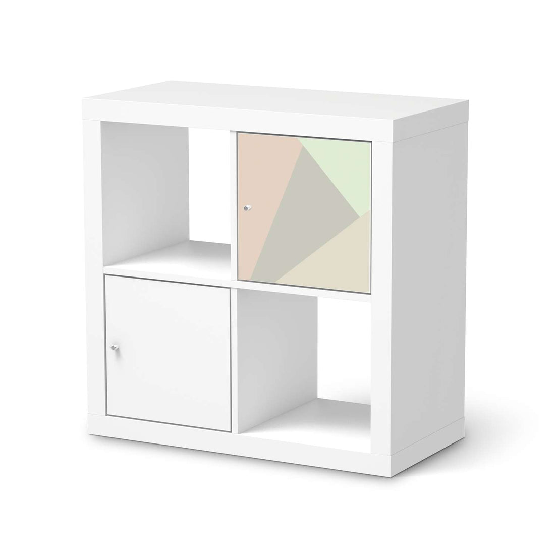 Klebefolie Pastell Geometrik - IKEA Expedit Regal Tür einzeln  - weiss