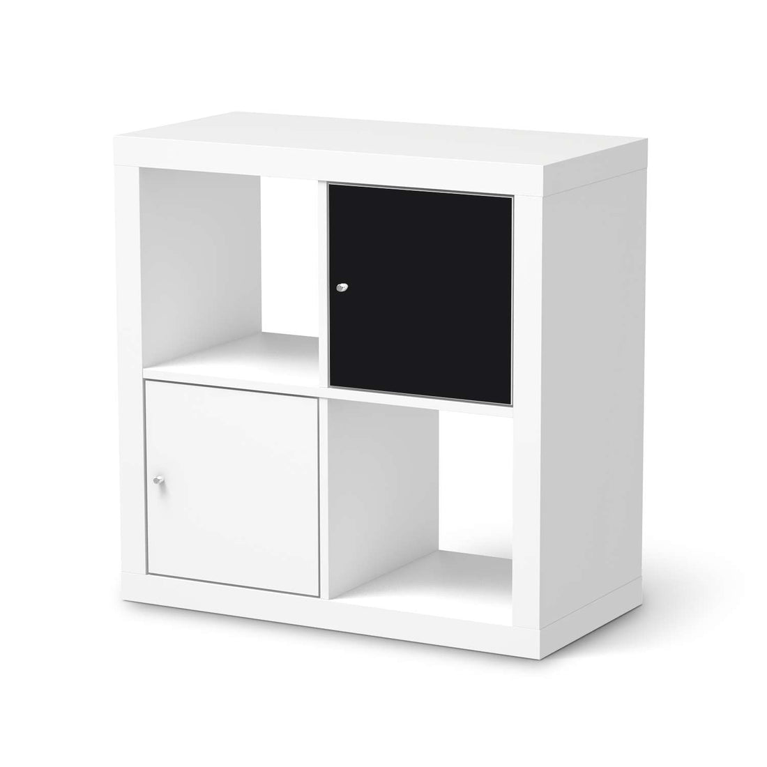 Klebefolie Schwarz - IKEA Expedit Regal Tür einzeln  - weiss