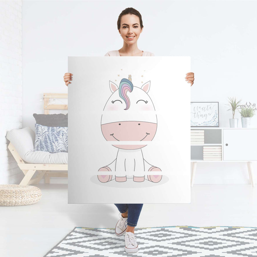 Klebefolie Baby Unicorn - IKEA Hemnes Kommode 6 Schubladen - Folie
