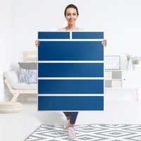 Klebefolie Blau Dark - IKEA Hemnes Kommode 6 Schubladen - Folie