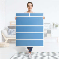 Klebefolie Blau Light - IKEA Hemnes Kommode 6 Schubladen - Folie