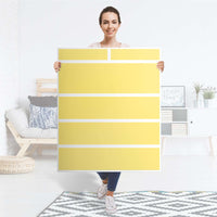 Klebefolie Gelb Light - IKEA Hemnes Kommode 6 Schubladen - Folie