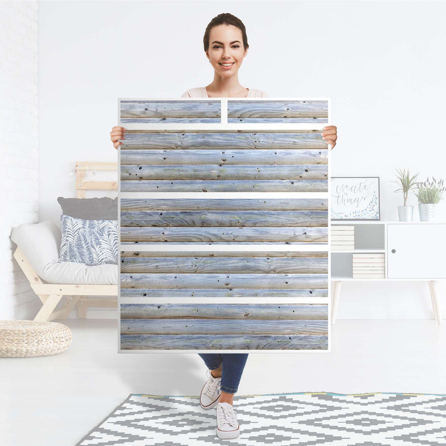 Klebefolie Greyhound - IKEA Hemnes Kommode 6 Schubladen - Folie