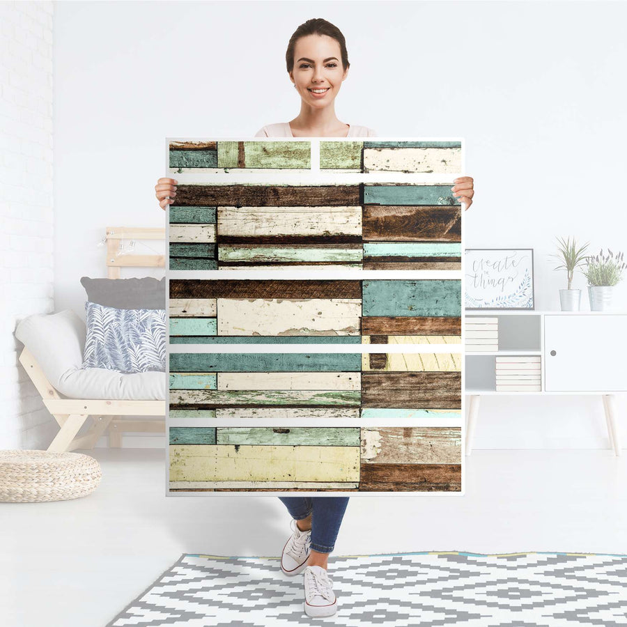 Klebefolie Schiffsbruch - IKEA Hemnes Kommode 6 Schubladen - Folie