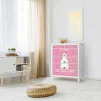 Klebefolie Dalai Llama - IKEA Hemnes Kommode 6 Schubladen - Kinderzimmer