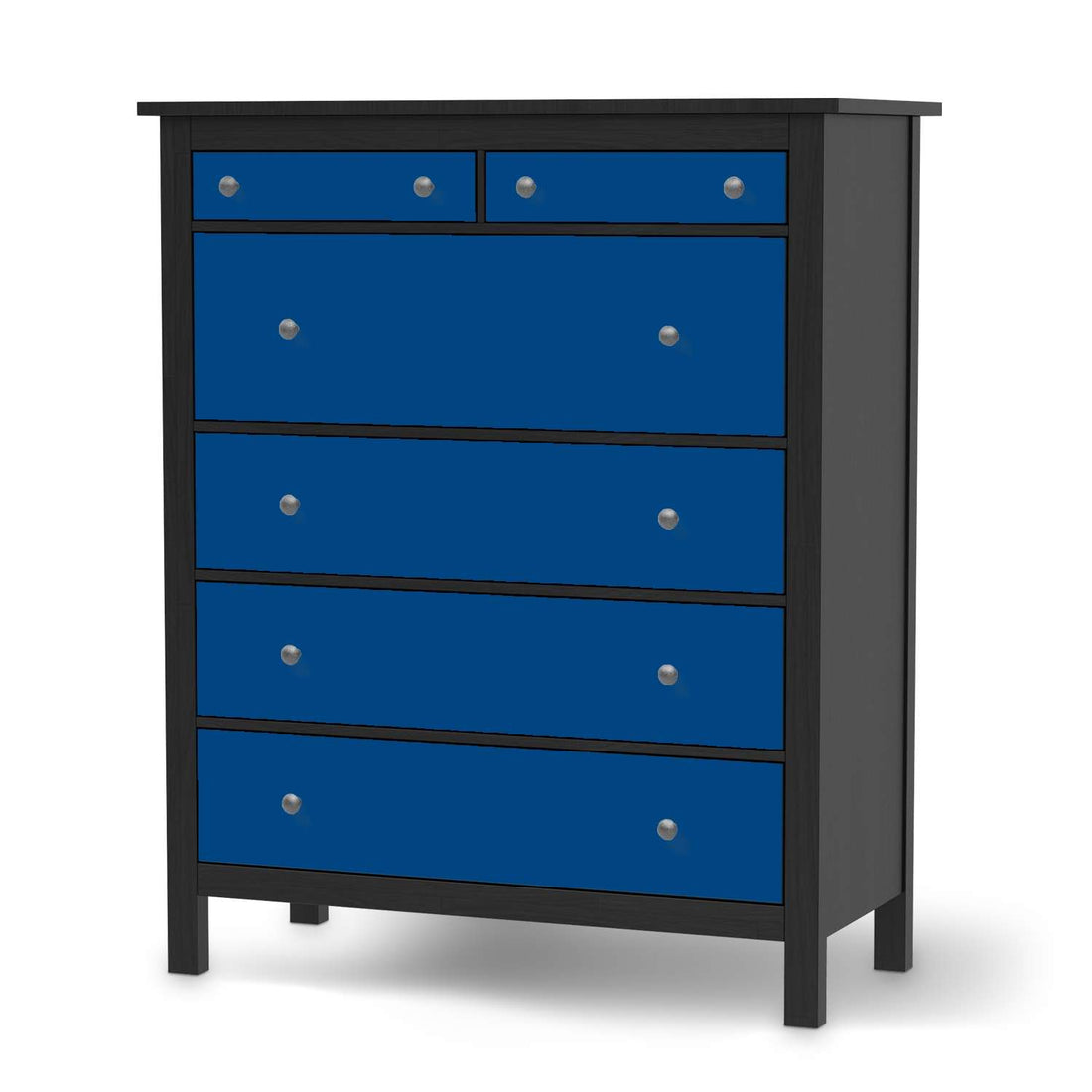 Klebefolie Blau Dark - IKEA Hemnes Kommode 6 Schubladen - schwarz