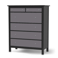 Klebefolie Grau Light - IKEA Hemnes Kommode 6 Schubladen - schwarz