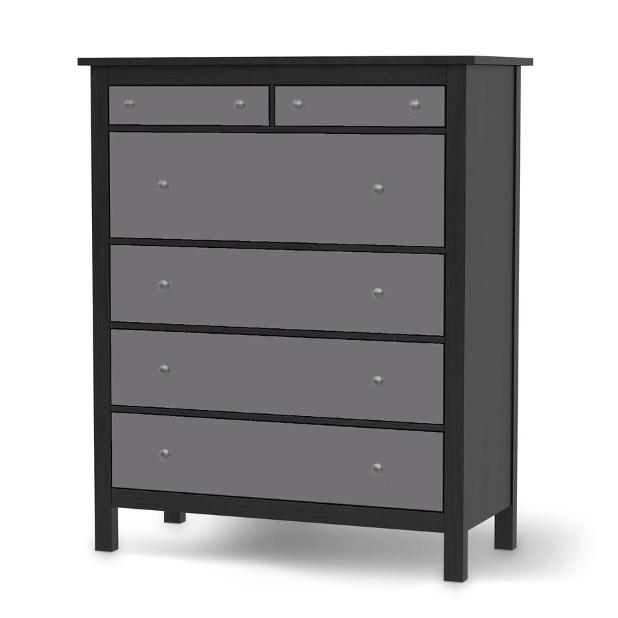 Klebefolie Grau Light - IKEA Hemnes Kommode 6 Schubladen - schwarz