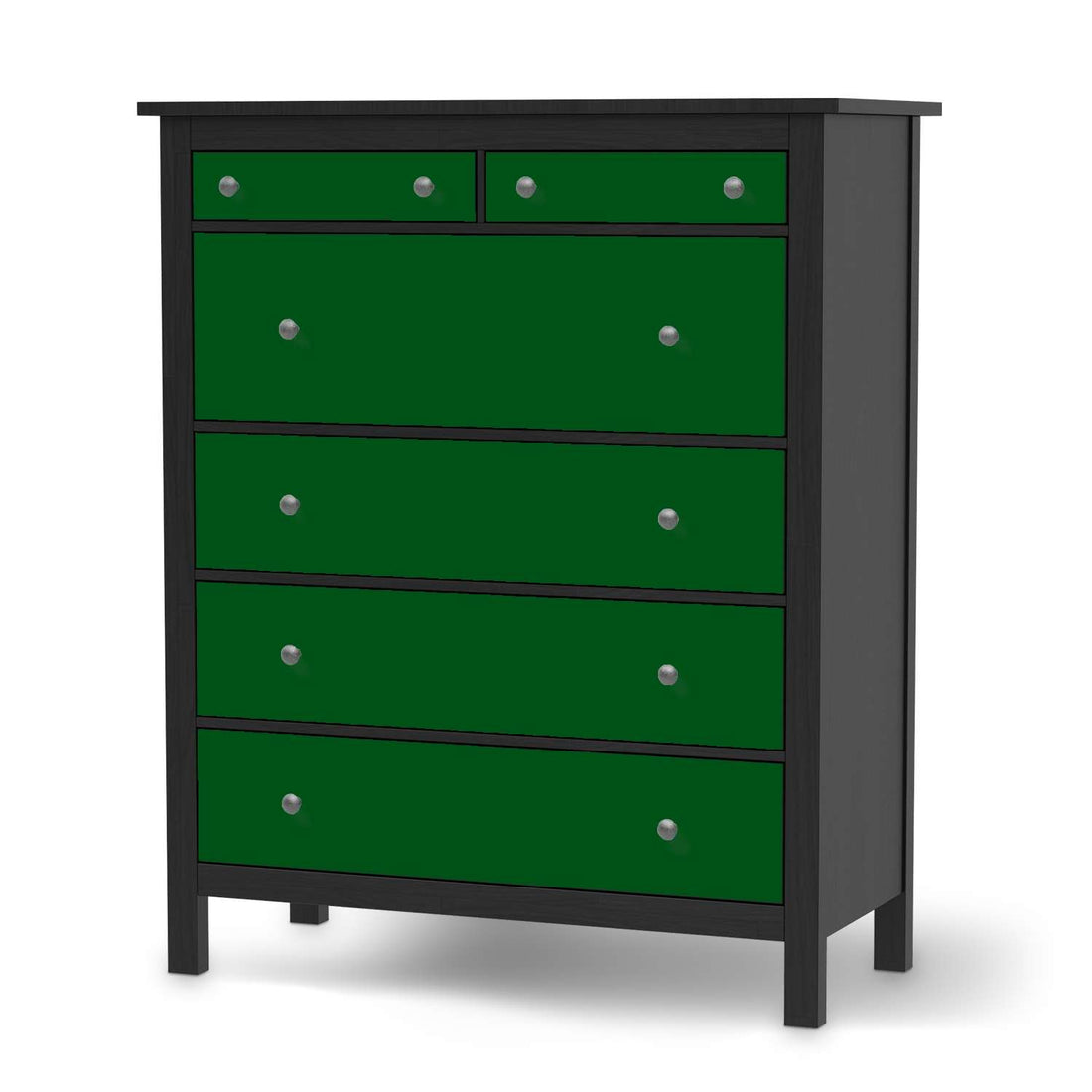 Klebefolie Grün Dark - IKEA Hemnes Kommode 6 Schubladen - schwarz