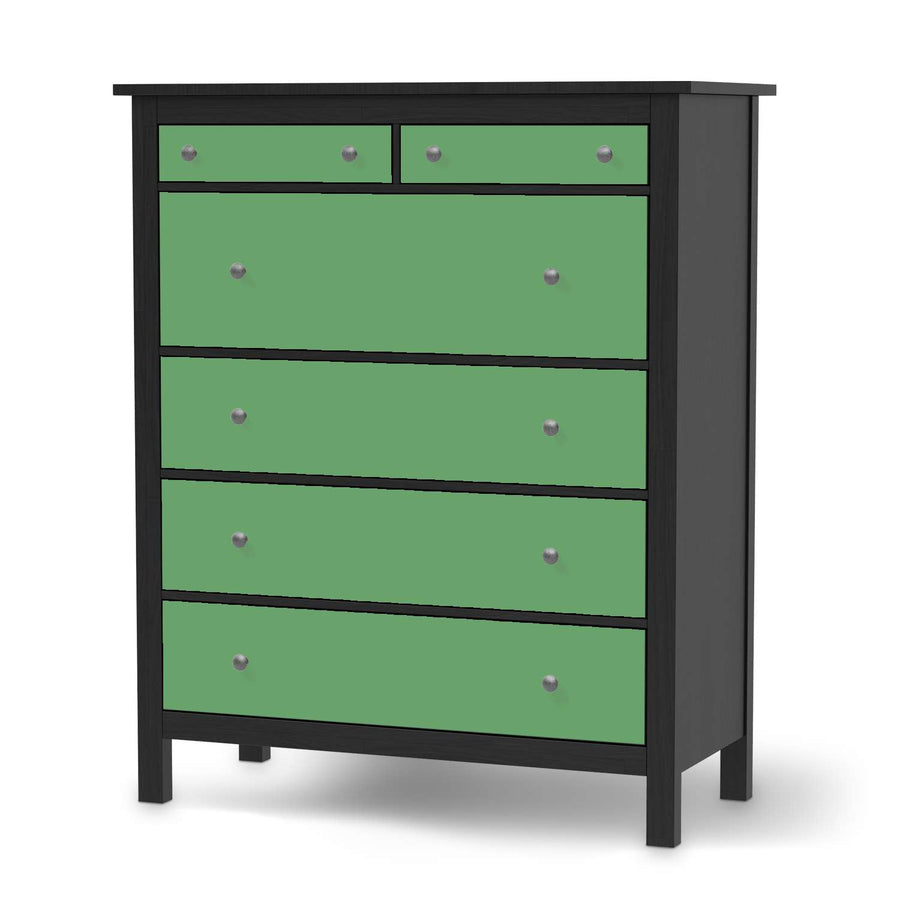 Klebefolie Grün Light - IKEA Hemnes Kommode 6 Schubladen - schwarz