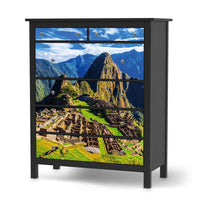 Klebefolie Machu Picchu - IKEA Hemnes Kommode 6 Schubladen - schwarz