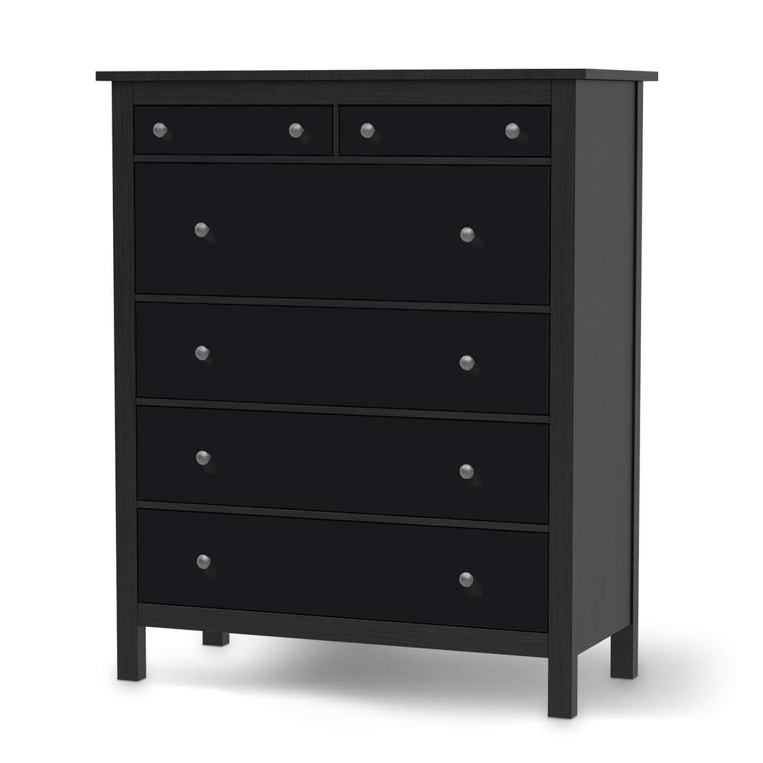 Klebefolie Schwarz - IKEA Hemnes Kommode 6 Schubladen - schwarz