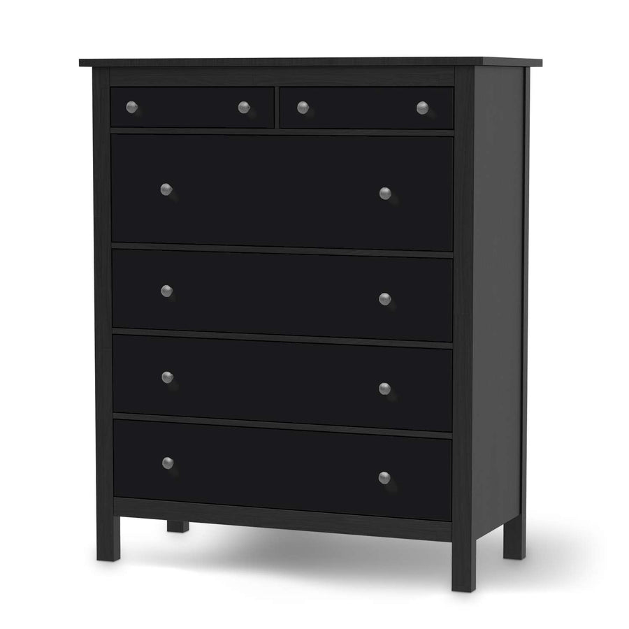 Klebefolie Schwarz - IKEA Hemnes Kommode 6 Schubladen - schwarz