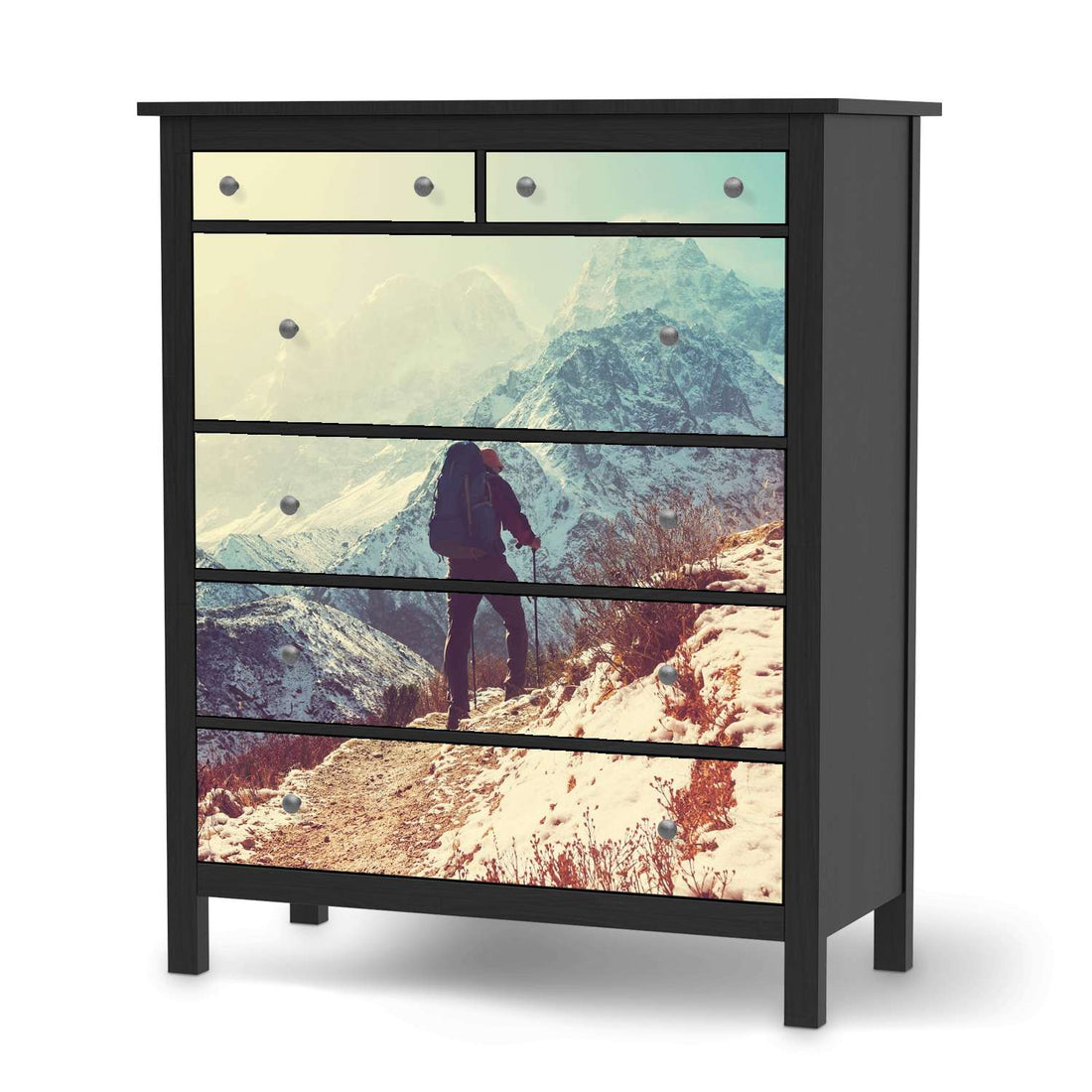 Klebefolie The sky is the limit - IKEA Hemnes Kommode 6 Schubladen - schwarz