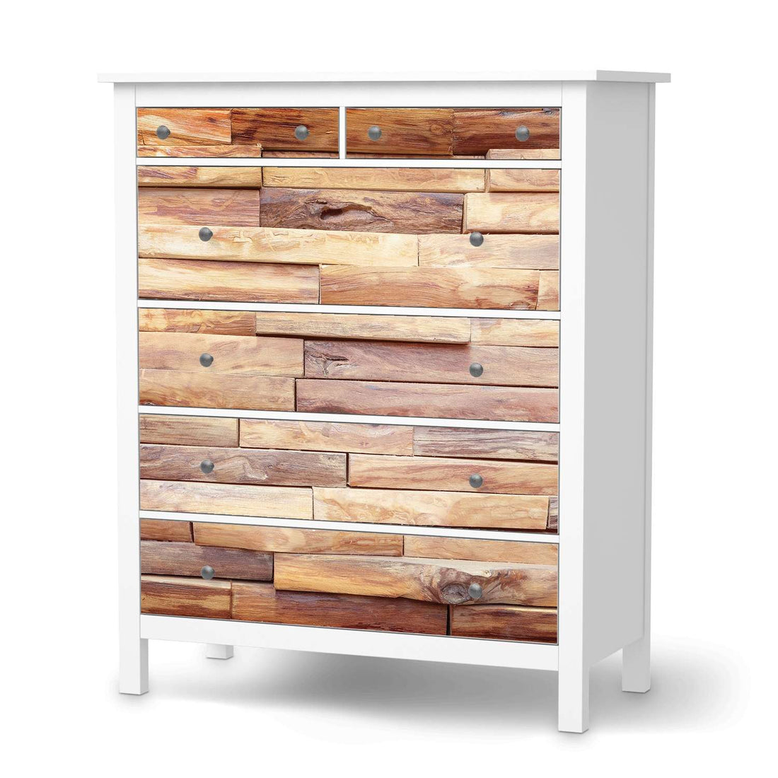 Klebefolie Artwood - IKEA Hemnes Kommode 6 Schubladen  - weiss