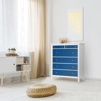 Klebefolie Blau Dark - IKEA Hemnes Kommode 6 Schubladen - Wohnzimmer