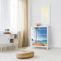 Klebefolie Caribbean - IKEA Hemnes Kommode 6 Schubladen - Wohnzimmer