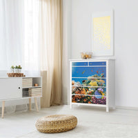 Klebefolie Coral Reef - IKEA Hemnes Kommode 6 Schubladen - Wohnzimmer