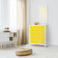 Klebefolie Gelb Dark - IKEA Hemnes Kommode 6 Schubladen - Wohnzimmer