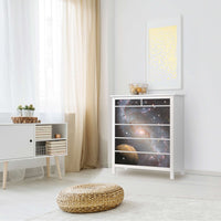 Klebefolie Milky Way - IKEA Hemnes Kommode 6 Schubladen - Wohnzimmer