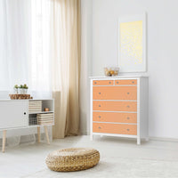 Klebefolie Orange Light - IKEA Hemnes Kommode 6 Schubladen - Wohnzimmer