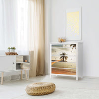 Klebefolie Paradise - IKEA Hemnes Kommode 6 Schubladen - Wohnzimmer