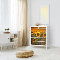 Klebefolie Sunflowers - IKEA Hemnes Kommode 6 Schubladen - Wohnzimmer