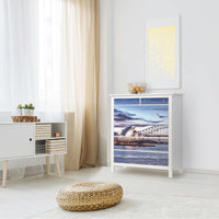 Klebefolie Sydney - IKEA Hemnes Kommode 6 Schubladen - Wohnzimmer