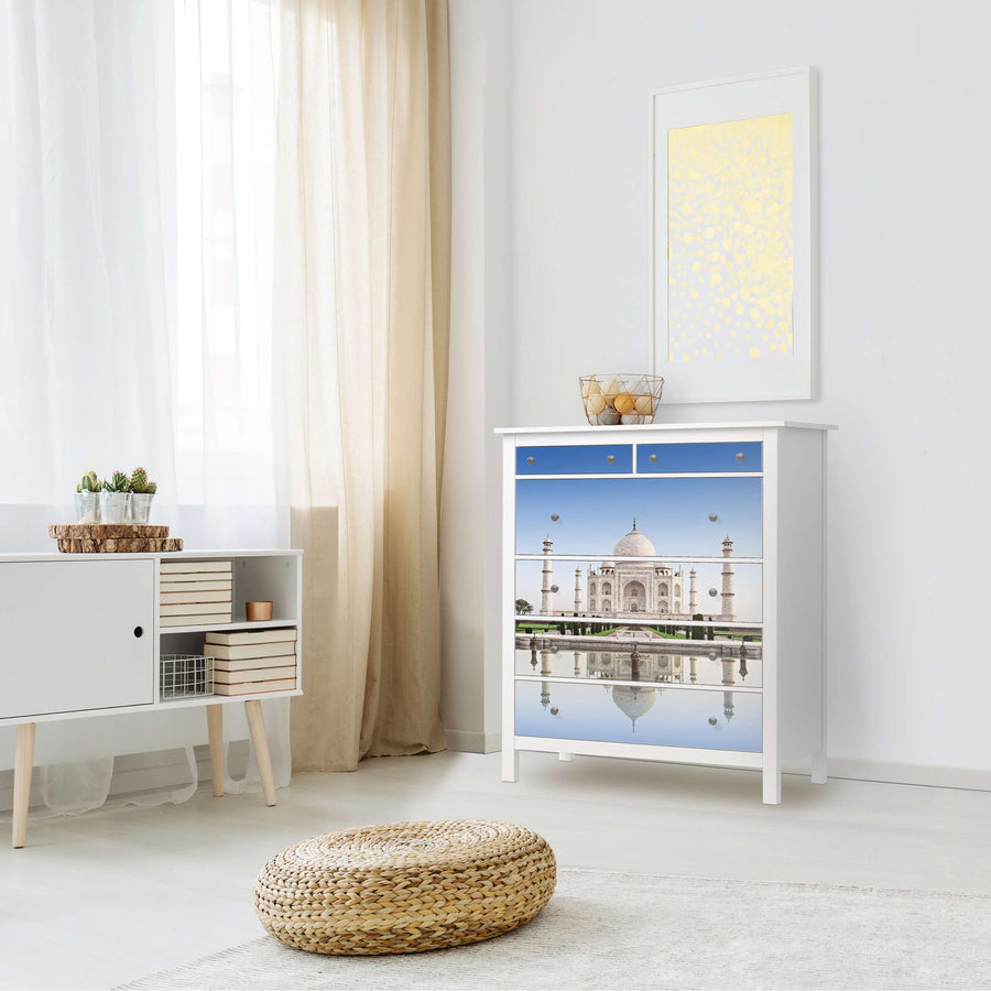 Klebefolie Taj Mahal - IKEA Hemnes Kommode 6 Schubladen - Wohnzimmer