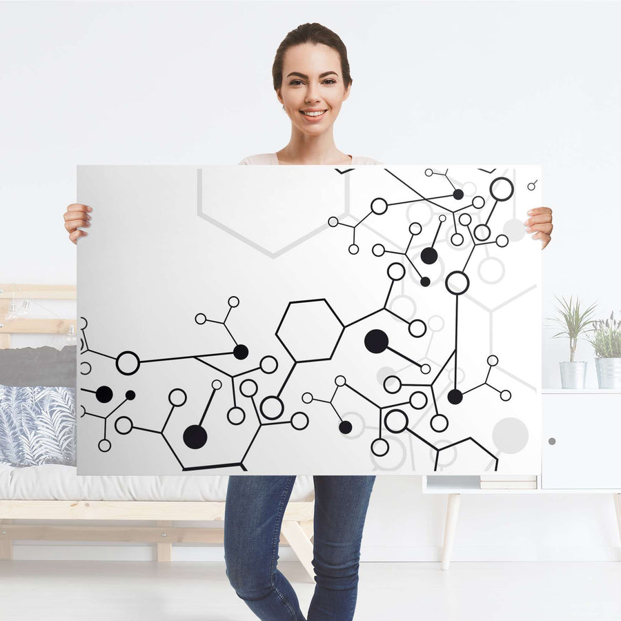 Klebefolie Atomic 1 - IKEA Lack Tisch 118x78 cm - Folie