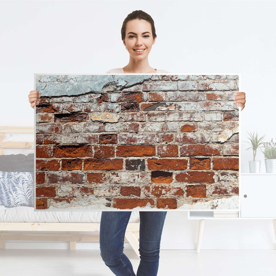 Klebefolie Backstein - IKEA Lack Tisch 118x78 cm - Folie