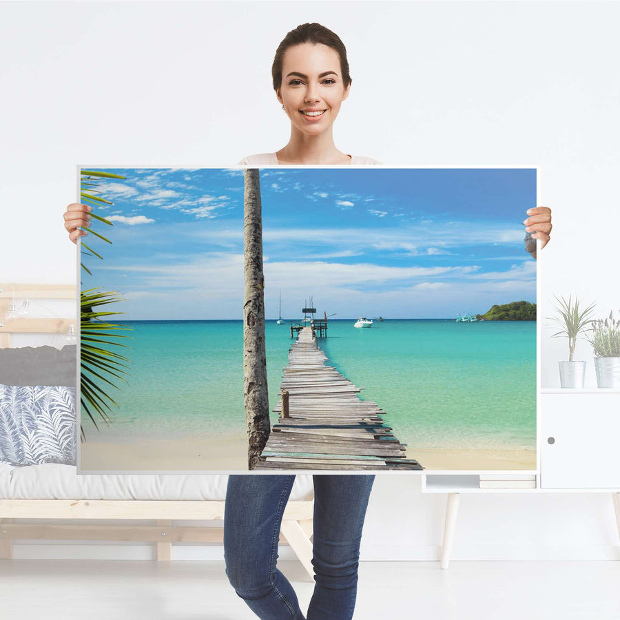 Klebefolie Blue Water - IKEA Lack Tisch 118x78 cm - Folie