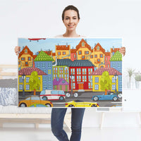 Klebefolie City Life - IKEA Lack Tisch 118x78 cm - Folie