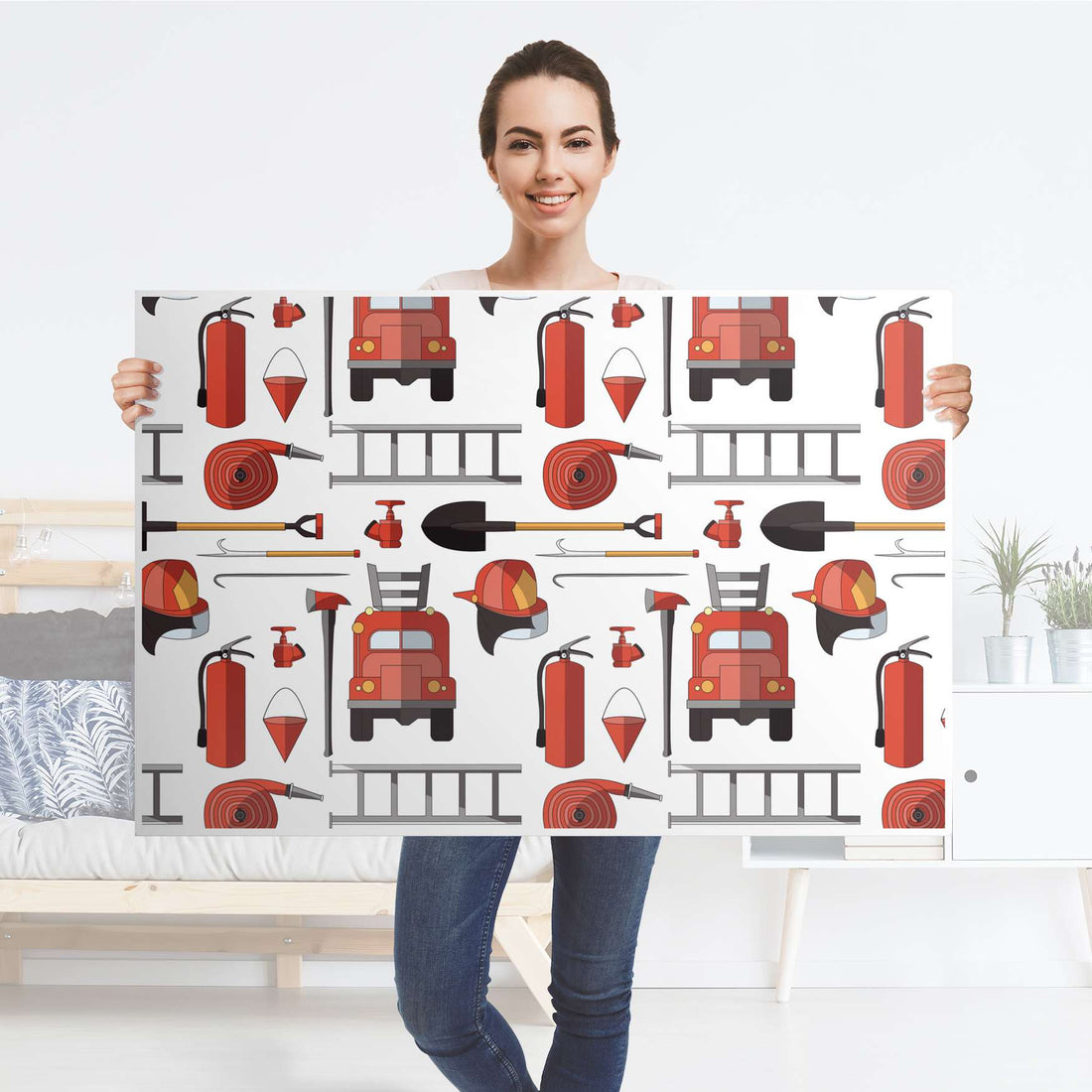 Klebefolie Firefighter - IKEA Lack Tisch 118x78 cm - Folie