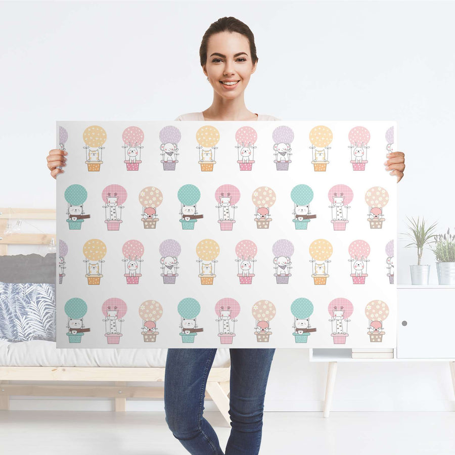 Klebefolie Flying Animals - IKEA Lack Tisch 118x78 cm - Folie