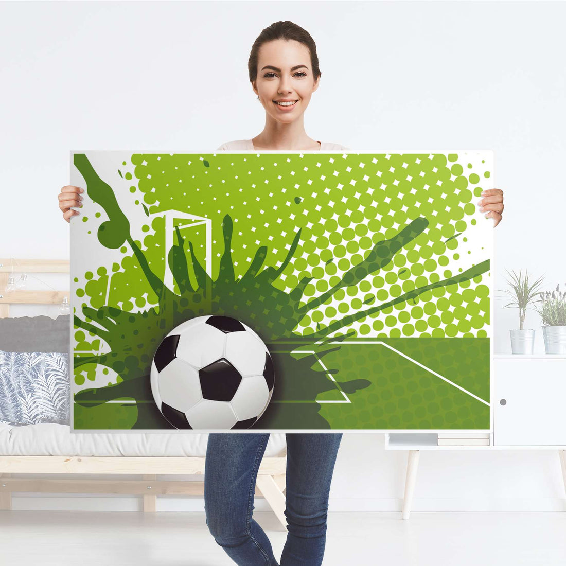 Klebefolie Goal - IKEA Lack Tisch 118x78 cm - Folie