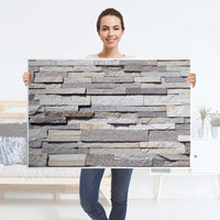 Klebefolie Granit-Wand - IKEA Lack Tisch 118x78 cm - Folie
